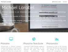 Tablet Screenshot of michaellarabel.com